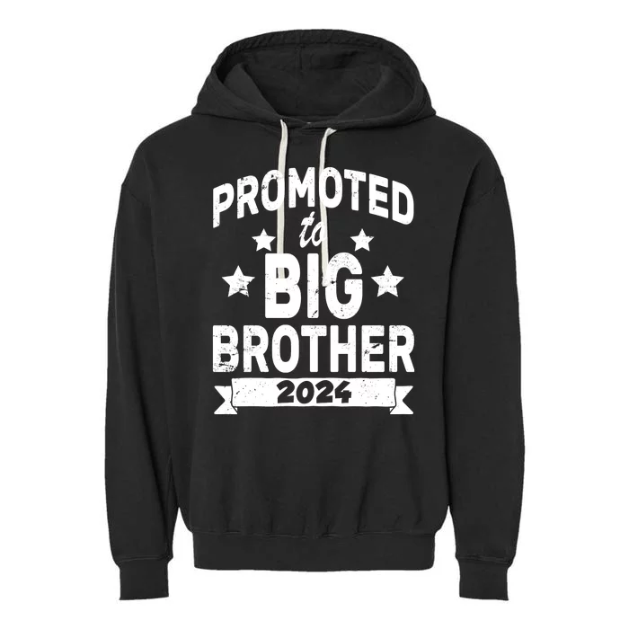 Promoted To Big Brother 2024 Garment-Dyed Fleece Hoodie