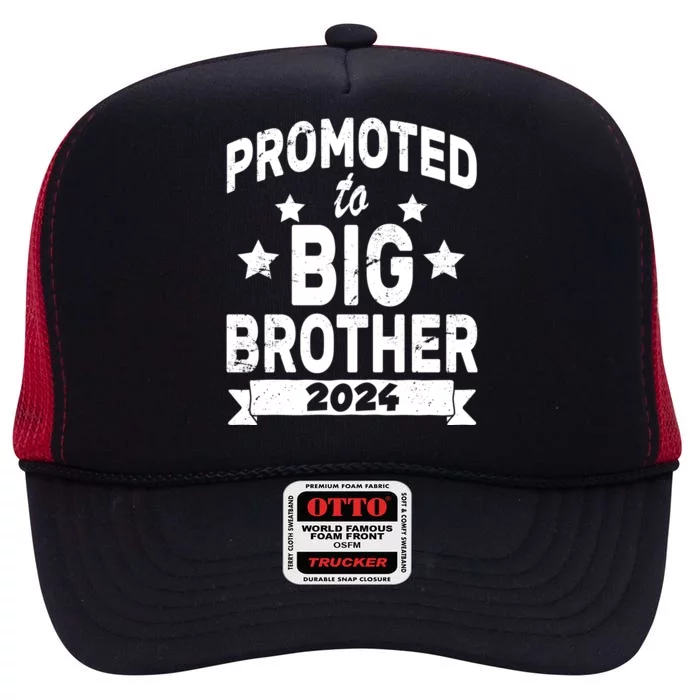 Promoted To Big Brother 2024 High Crown Mesh Trucker Hat