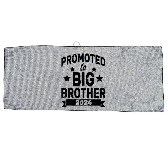 Promoted To Big Brother 2024 Large Microfiber Waffle Golf Towel