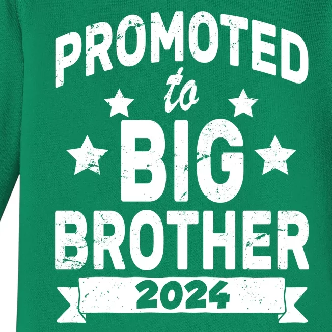 Promoted To Big Brother 2024 Baby Long Sleeve Bodysuit