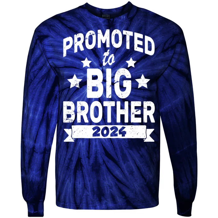 Promoted To Big Brother 2024 Tie-Dye Long Sleeve Shirt