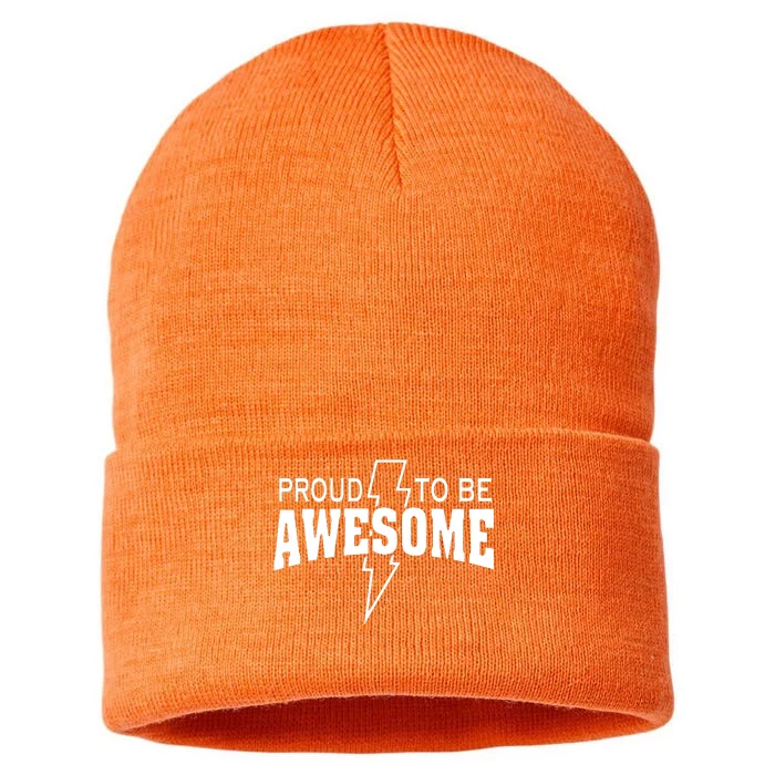 Proud To Be Awesome Sustainable Knit Beanie