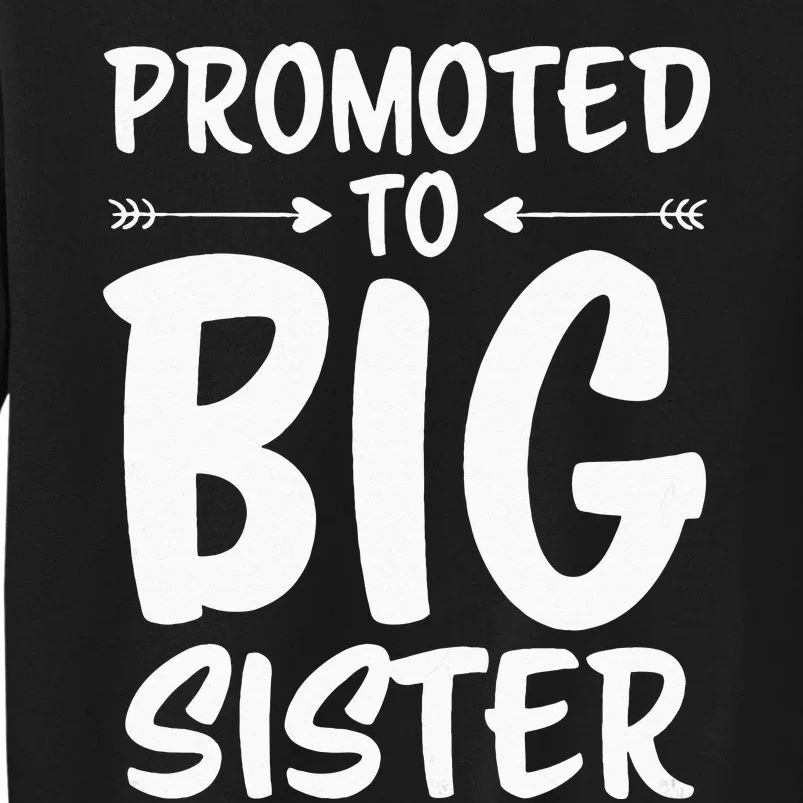 Promoted To Big Sister Big Sister Tall Sweatshirt