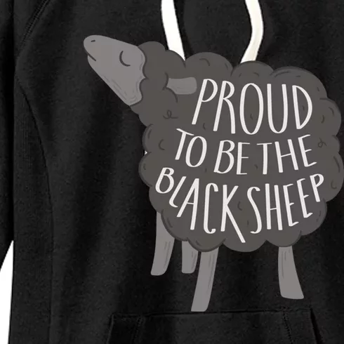 Proud To Be The Black Sheep Gift Women's Fleece Hoodie