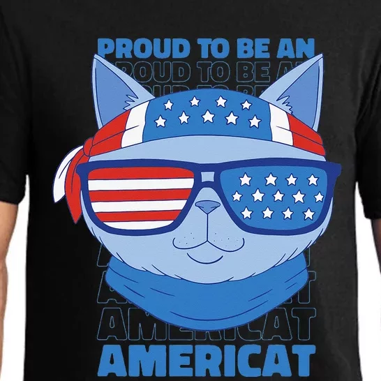 Proud To Be An Americat 4th Of July Americat US Flag Pajama Set