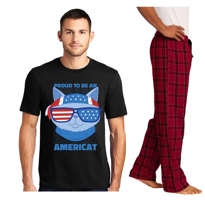 Proud To Be An Americat 4th Of July Americat US Flag Pajama Set