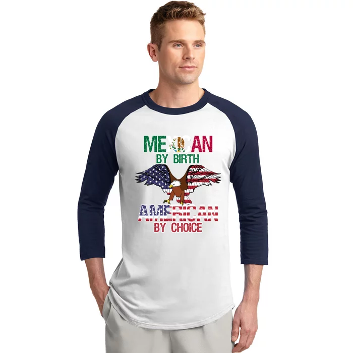 Proud To Be A Mexican American Gift Baseball Sleeve Shirt