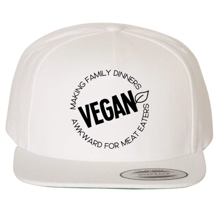 Proud To Be Vegan Wool Snapback Cap