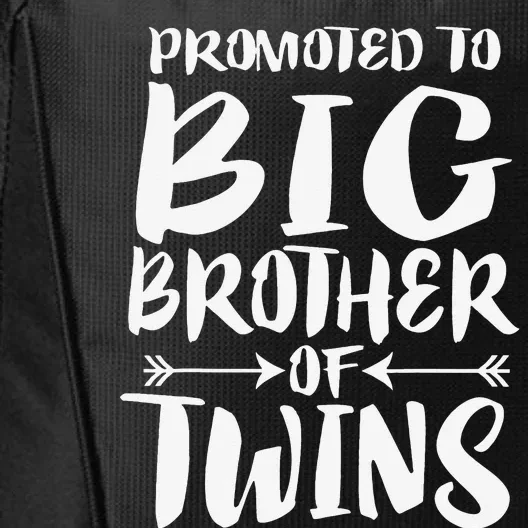 Promoted To Big Brother Of Twins City Backpack