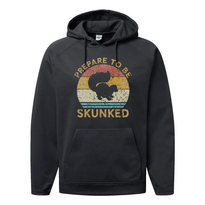 Prepare To Be Skunked Cribbage Lovers Performance Fleece Hoodie