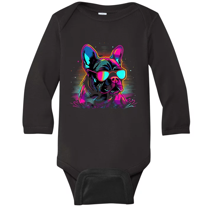 Proud To Be A Frenchie Lover Baby Long Sleeve Bodysuit