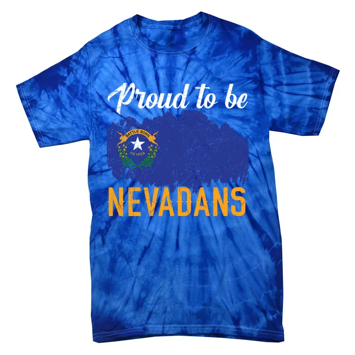 Proud To Be Nevadans Usa America Nevadians I Love Nevada Cute Gift Tie-Dye T-Shirt