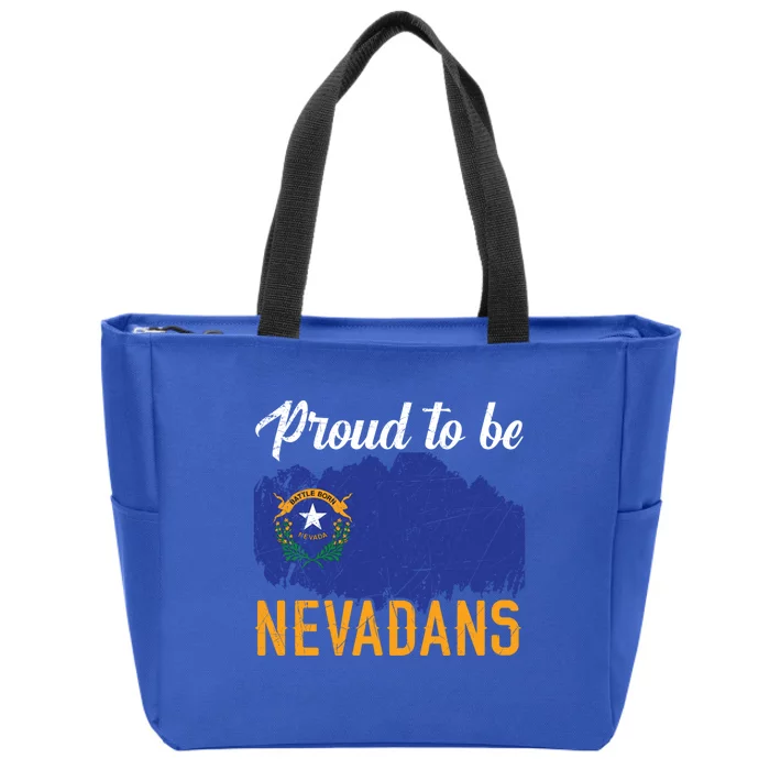 Proud To Be Nevadans Usa America Nevadians I Love Nevada Cute Gift Zip Tote Bag