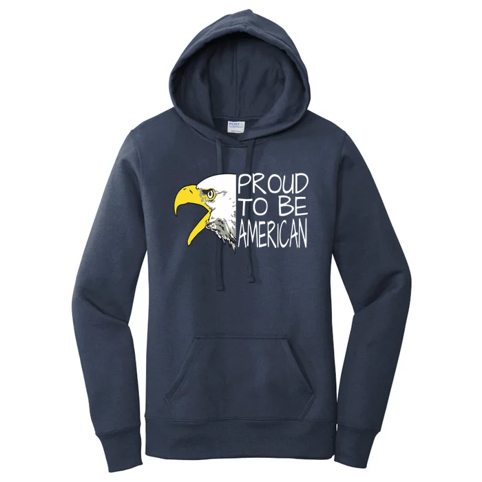 Proud To Be American Bald Eagle Meaningful Gift Women's Pullover Hoodie