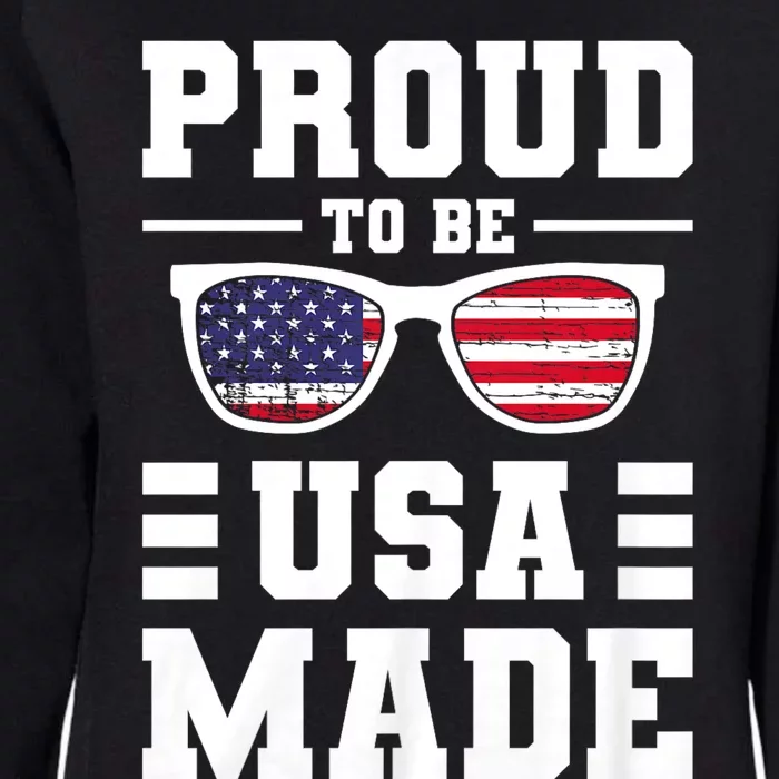 Proud To Be Usa Made Usa America Womens California Wash Sweatshirt