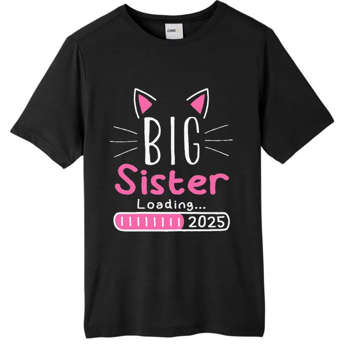 Promoted To Big Sister 2025 Im Going To Be A Big Sister 2025 Gift ChromaSoft Performance T-Shirt