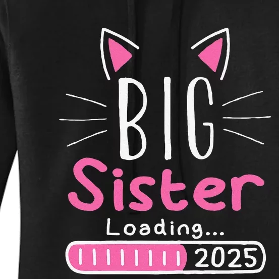 Promoted To Big Sister 2025 Im Going To Be A Big Sister 2025 Gift Women's Pullover Hoodie