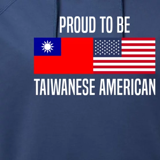 Proud To Be Taiwanese American Gift Performance Fleece Hoodie