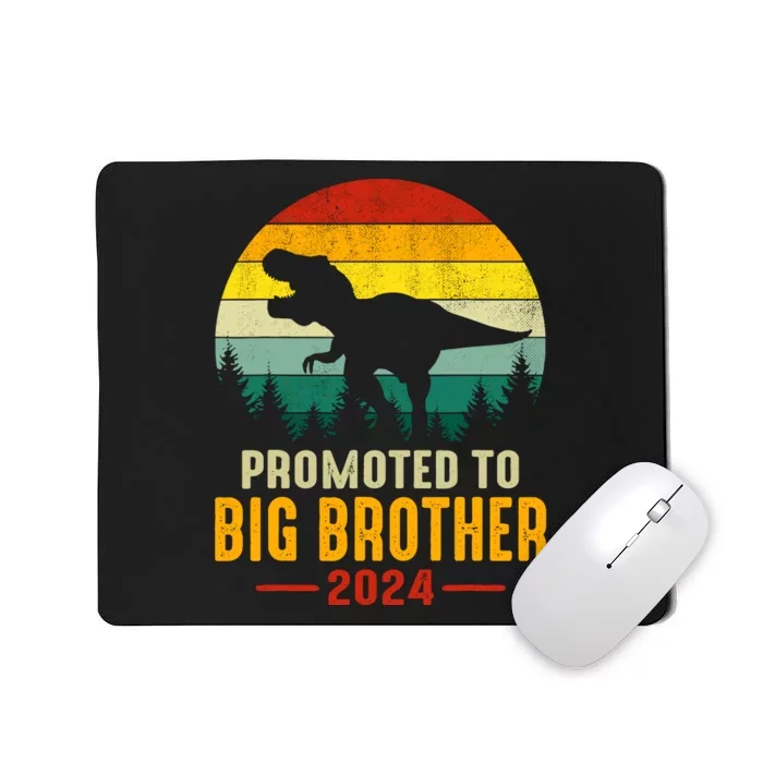 Promoted To Big Brother 2024 Dinosaur Family Matching Trex Mousepad