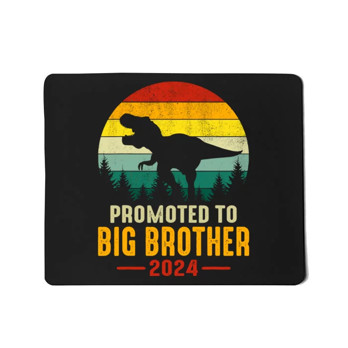 Promoted To Big Brother 2024 Dinosaur Family Matching Trex Mousepad