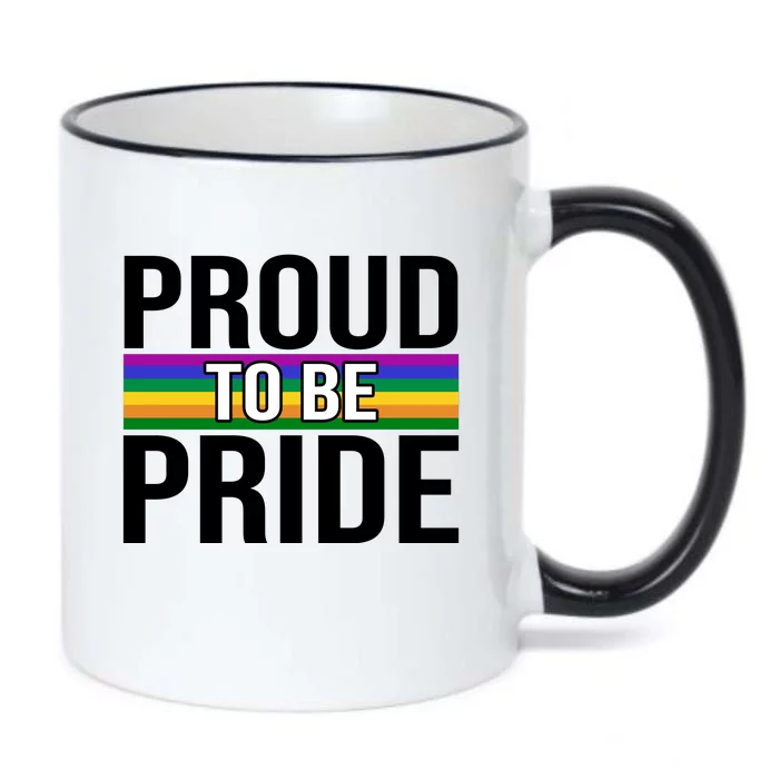 Proud To Be Pride Black Color Changing Mug