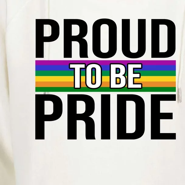 Proud To Be Pride Womens Funnel Neck Pullover Hood