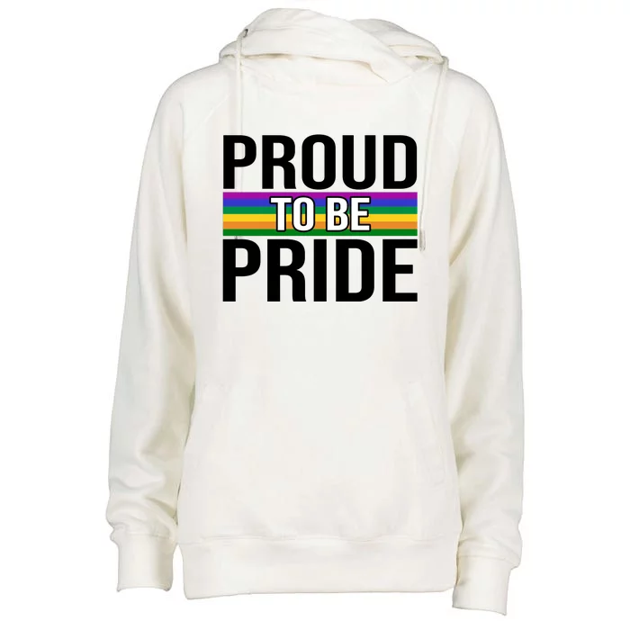 Proud To Be Pride Womens Funnel Neck Pullover Hood