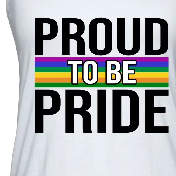 Proud To Be Pride Ladies Essential Flowy Tank