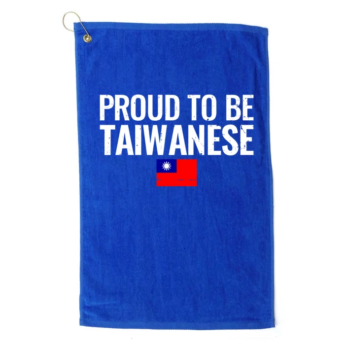 Proud To Be Taiwanese Taiwan Flag Great Gift Platinum Collection Golf Towel