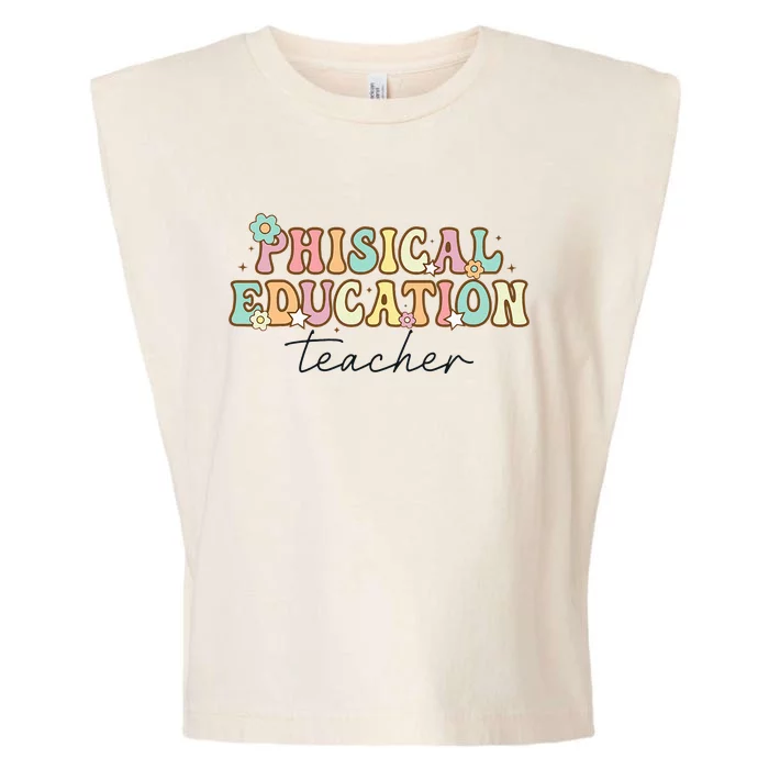 PE Teacher Back to School Physical Education Teacher Garment-Dyed Women's Muscle Tee