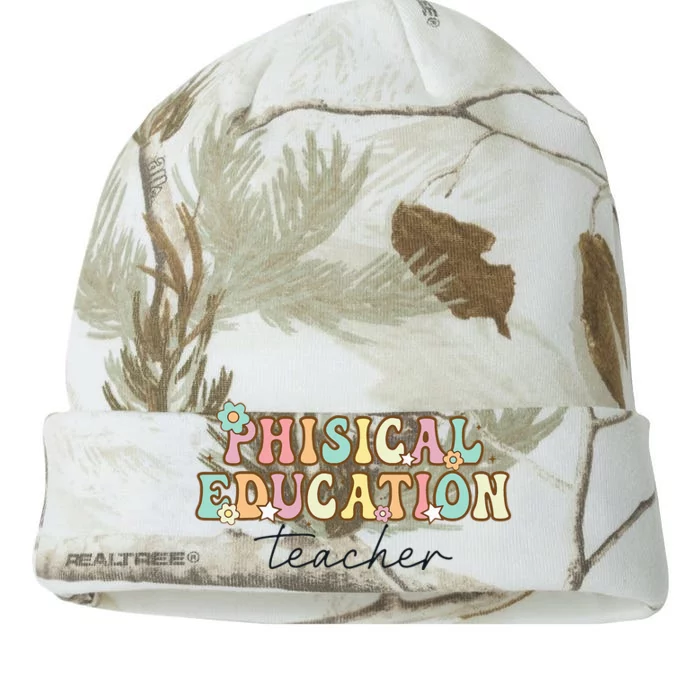 PE Teacher Back to School Physical Education Teacher Kati - 12in Camo Beanie