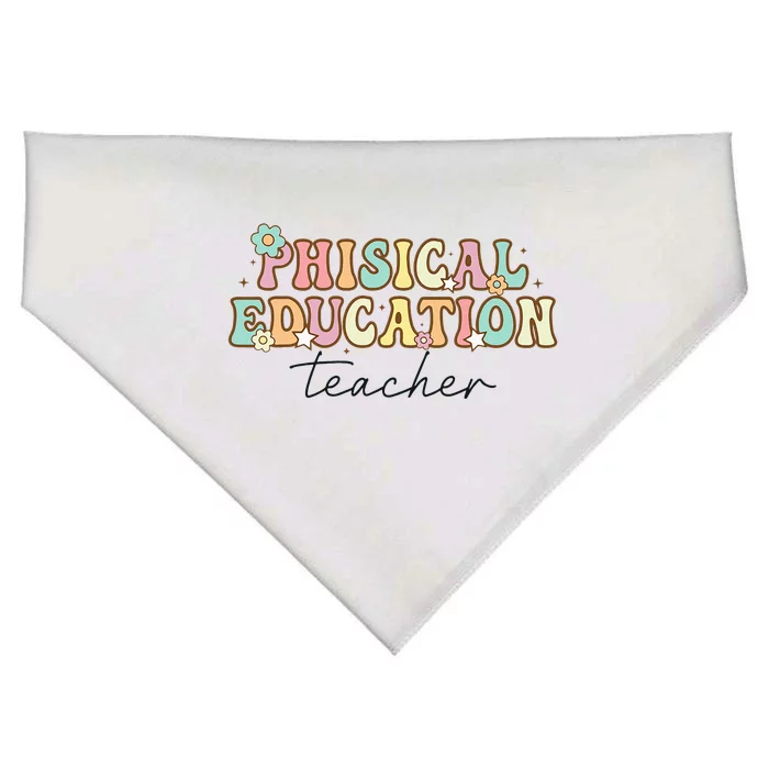 PE Teacher Back to School Physical Education Teacher USA-Made Doggie Bandana