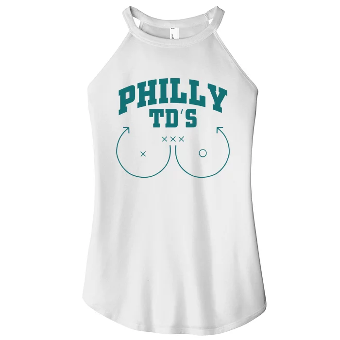 Phily Tds Boobs Women’s Perfect Tri Rocker Tank