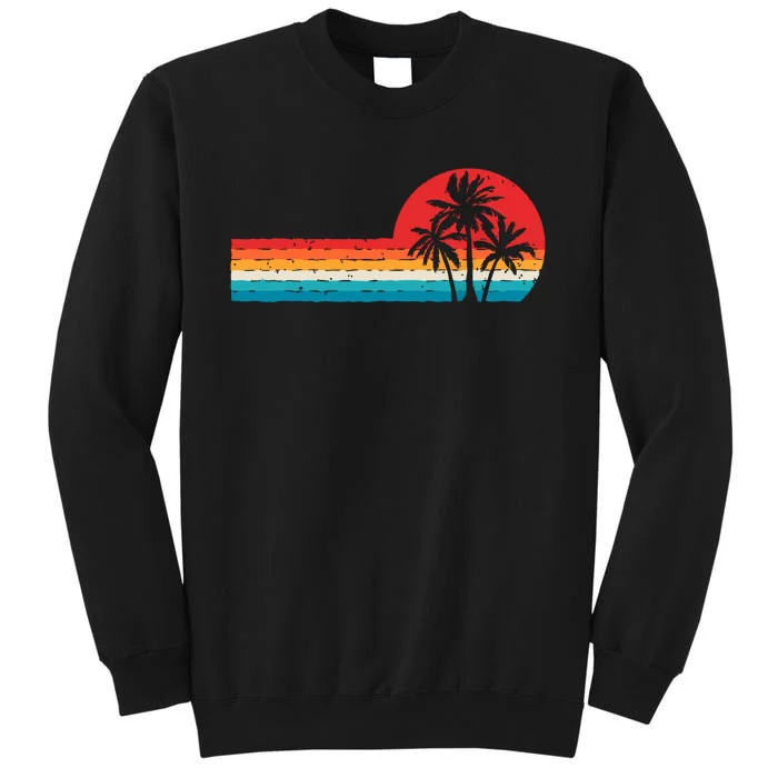 Palm Tree Beach Holiday Summer Vacation Palm Tree Tall Sweatshirt