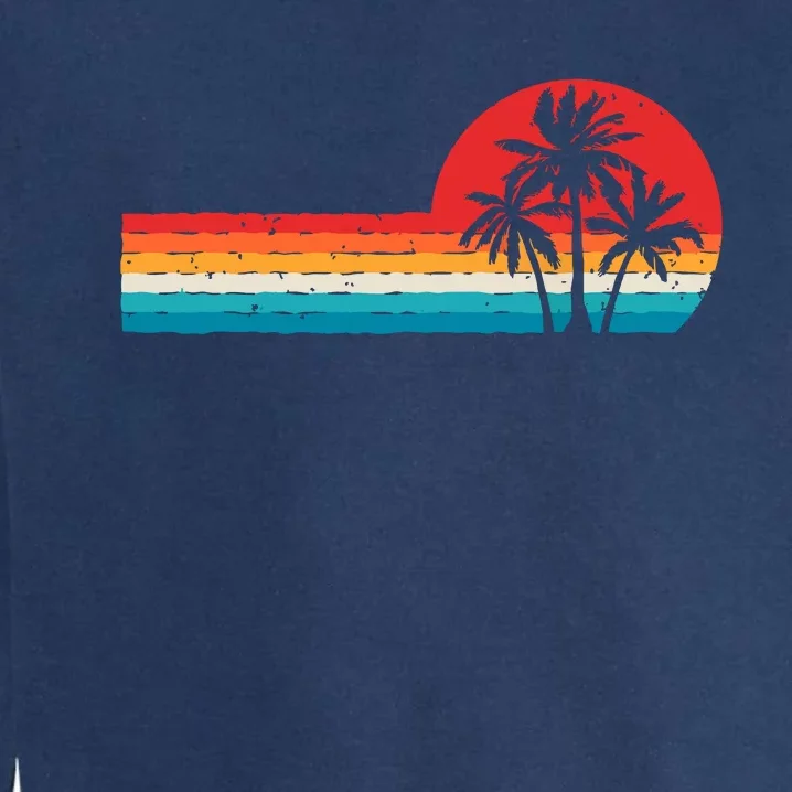 Palm Tree Beach Holiday Summer Vacation Palm Tree Garment-Dyed Sweatshirt