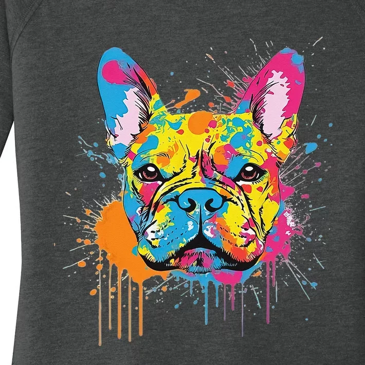 Proud To Be A Frenchie Lover Women's Perfect Tri Tunic Long Sleeve Shirt