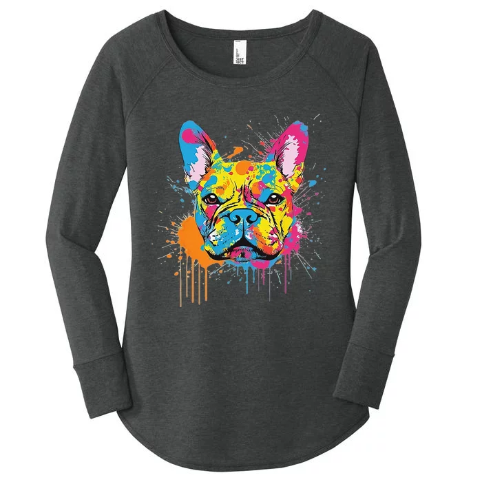 Proud To Be A Frenchie Lover Women's Perfect Tri Tunic Long Sleeve Shirt