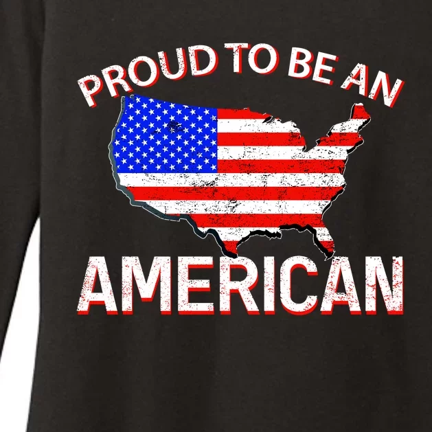 Proud To Be An American Womens CVC Long Sleeve Shirt