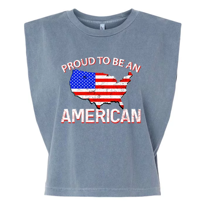 Proud To Be An American Garment-Dyed Women's Muscle Tee