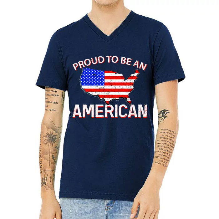 Proud To Be An American V-Neck T-Shirt