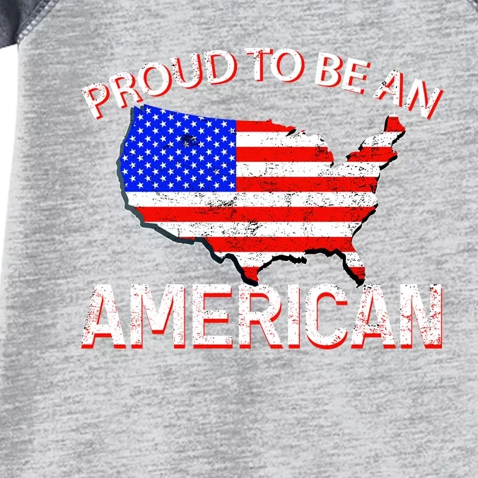 Proud To Be An American Infant Baby Jersey Bodysuit