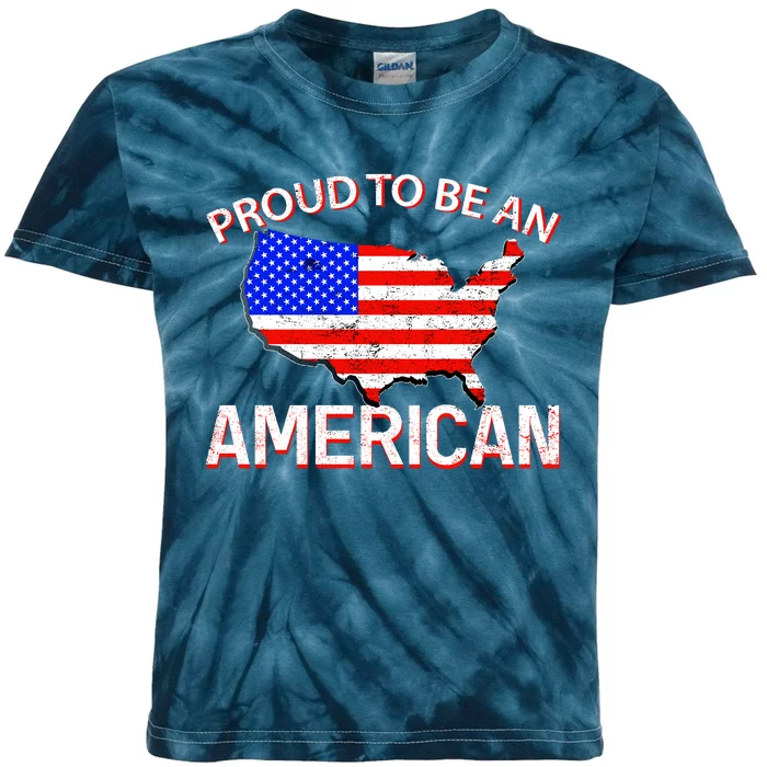 Proud To Be An American Kids Tie-Dye T-Shirt