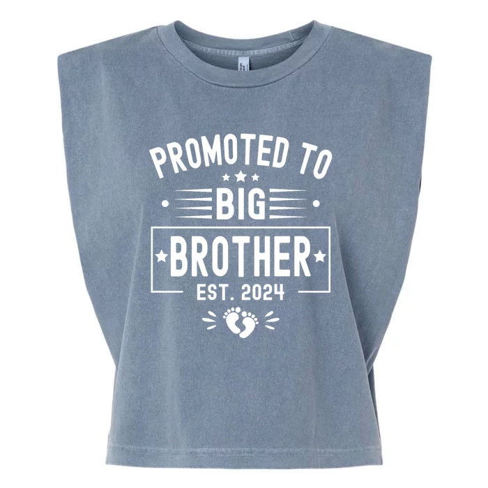 Promoted To Big Brother Est 2024 Soon To Be Big Brother 2024 Garment-Dyed Women's Muscle Tee