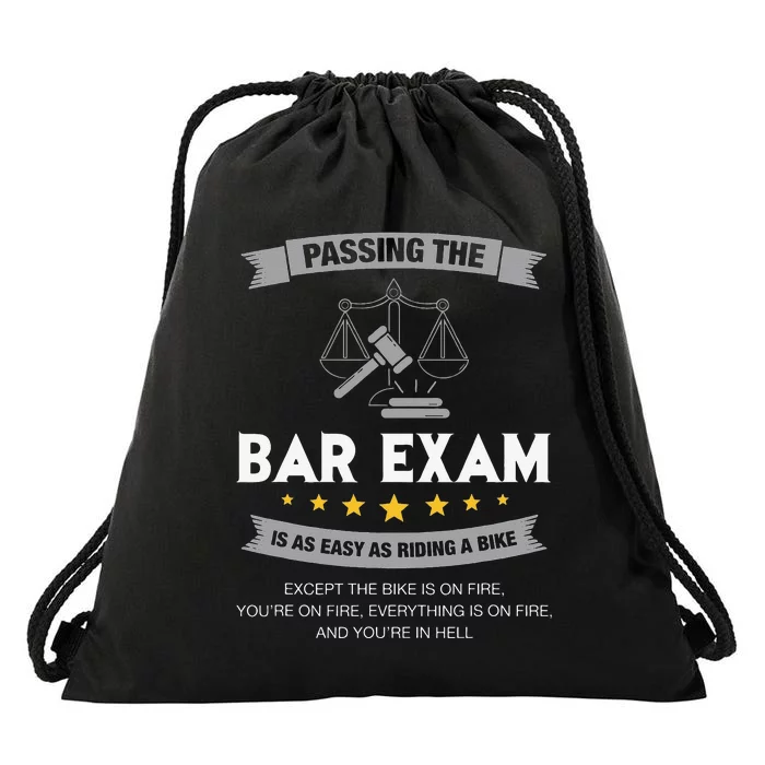 Passing The Bar Exam Is Easy Lawyer Graduation Attorney Drawstring Bag