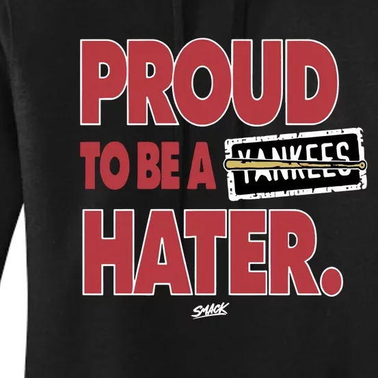 Proud To Be A Hater For Boston Baseball Fans Women's Pullover Hoodie