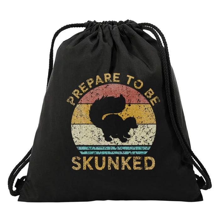 Prepare To Be Skunked Cribbage Lovers Vintage Cribbage Game Drawstring Bag