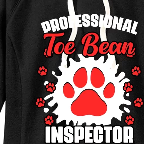 Professional Toe Bean Inspector Funny Veterinary Medicine Great Gift Women's Fleece Hoodie