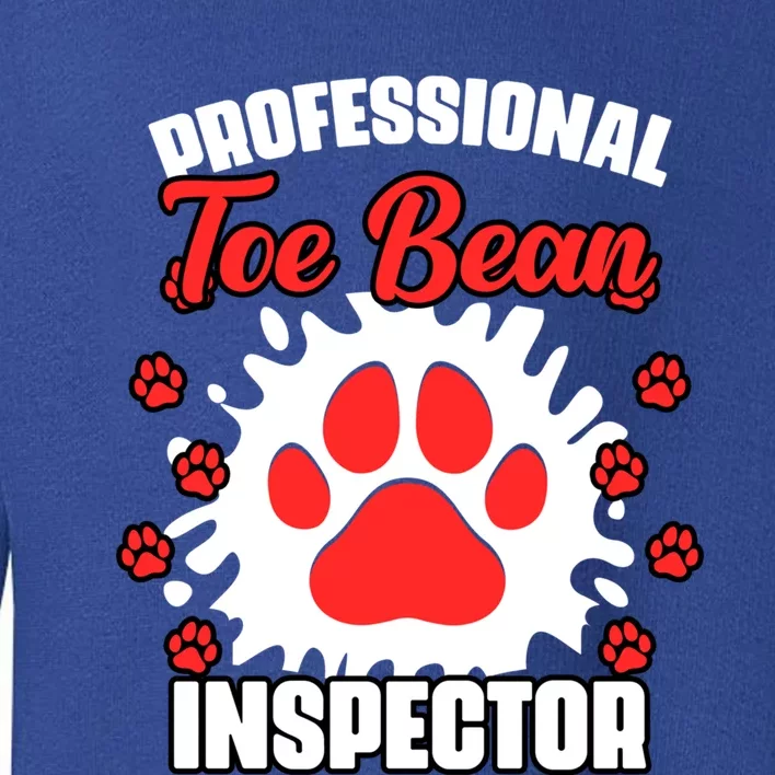 Professional Toe Bean Inspector Funny Veterinary Medicine Great Gift Toddler Sweatshirt