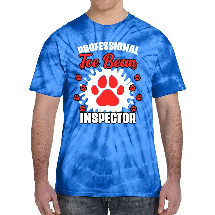 Professional Toe Bean Inspector Funny Veterinary Medicine Great Gift Tie-Dye T-Shirt