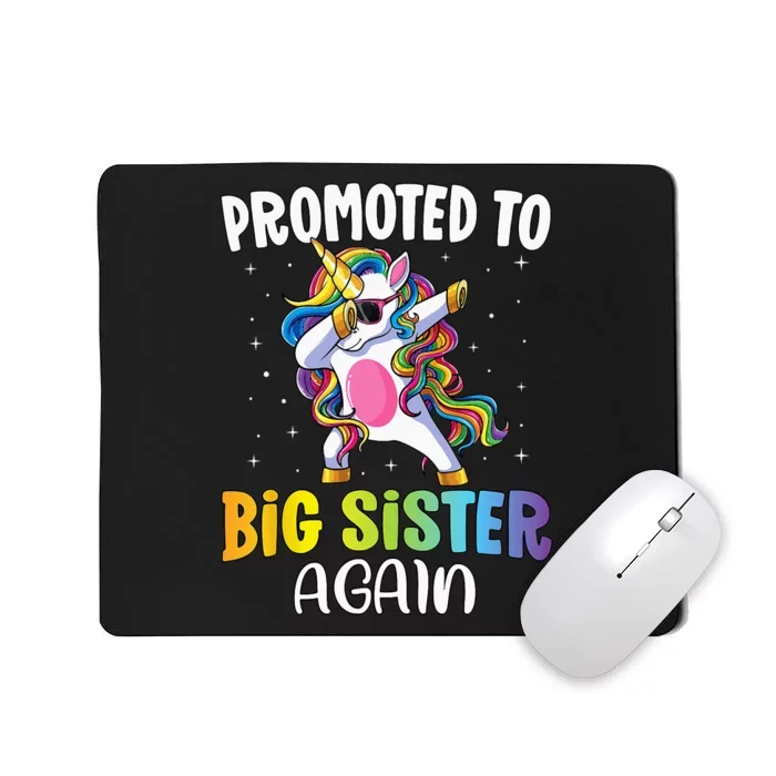 Promoted To Big Sister Again Sister Unicorn Mousepad